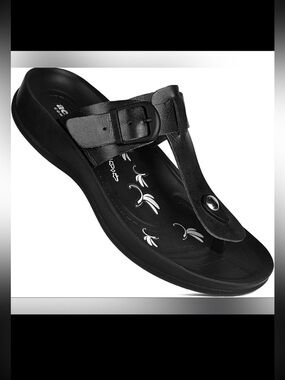 Aerosoft - Metal Buckle Comfortable Summer T Strap Sandals